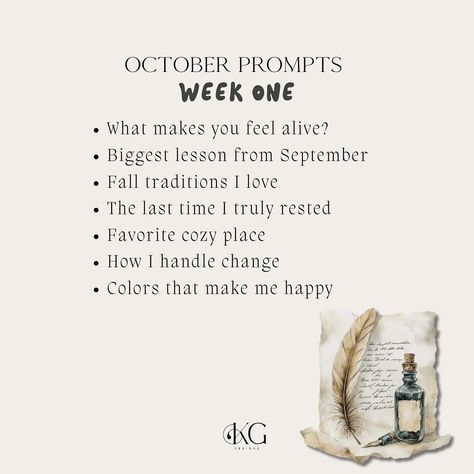 How is it October already?! Here are Week one’s journal prompts. They’re a little more light hearted than the ones prior so you’re able to journal a bit faster. What’s your favorite cozy space? I would say my living room. When I turn off all the lights and just have mood lighting, it’s just a cozy vibe. . . . . . . tags #hellooctober #journalprompts #octoberjournal #octoberjournalprompts #creativejournal #creativejournaling #journal #journalsofinstagram #journalinspiration #journalsprea... Hello October, Mood Lighting, My Living Room, Creative Journal, Cozy Place, Cozy Space, Turn Off, Journal Prompts, Journal Inspiration