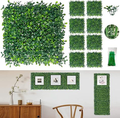 Amazon.com: Bybeton Artificial Grass Wall Panels,10"x 10"(8pcs) Boxwood Privacy Faux Green Wall Plants for Interior Wall, Backdrop Wall,Garden Wall and Indoor Outdoor Greenery Wall Decor : Home & Kitchen Faux Green Wall, Green Wall Plants, Boxwood Hedge Wall, Greenery Wall Decor, Artificial Grass Wall, Grass Backdrops, Artificial Green Wall, Garden Backdrops, Backdrop Wall