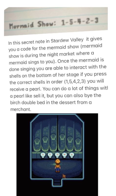 Mermaid Show Stardew Valley, Stardew Valley Luau Guide, Stardew Valley Luau Soup, Stardew Valley Cheat Codes, Iridium Stardew Valley, Stardew Valley Mermaid Show Code, Stardew Valley Sewing Machine Recipes, Stardew Valley Night Market, Stardew Valley Daily Checklist