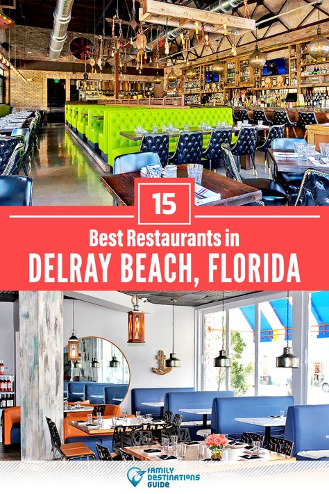 Want to see the best restaurants in Delray Beach, FL? We’re FamilyDestinationsGuide, and we’re here to help: From incredible brunch spots and amazing places to eat dinner, to local foodie spots and hidden gems, discover the BEST Delray Beach restaurants - so you get memories that last a lifetime! #delraybeach #delraybeachrestaurants #restaurantsindelraybeach #bestrestaurantsindelraybeach #placestoeatdelraybeach Delray Beach Florida Restaurants, Del Ray Beach Florida, Delray Beach Florida Outfits, Deerfield Beach Florida, Delray Beach Florida, Beach Dinner, Beach Drinks, Florida Restaurants, Beach Weekend