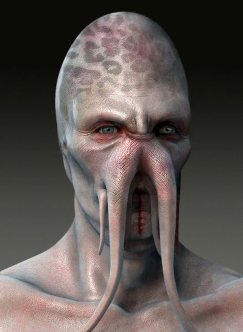 Octopus man Octopus Man, Prosthetic Makeup, Alien Artwork, Alien Face, Movie Makeup, 70s Sci Fi Art, Alien Character, Arte Alien, Halloween Makeup Scary