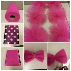 Pompon Tulle, Tulle Crafts, Diy Tulle, Tulle Poms, Make A Bow, Ballerina Party, Pink Tulle, Trendy Baby, Girl Party