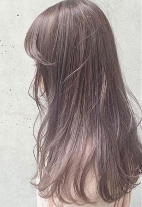 Grey Hair Korean, Rose Hair Color, Grey Brown Hair, Ash Grey Hair, Hairstyles Theme, Beige Hair, Ash Hair, Ash Brown Hair, Ash Hair Color