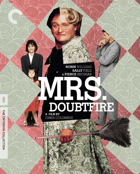 Comedy Movies Posters, Mrs Doubtfire, All Robins, Chris Columbus, Criterion Collection, The Criterion Collection, Musical Theatre Broadway, Pierce Brosnan, Dvd Covers