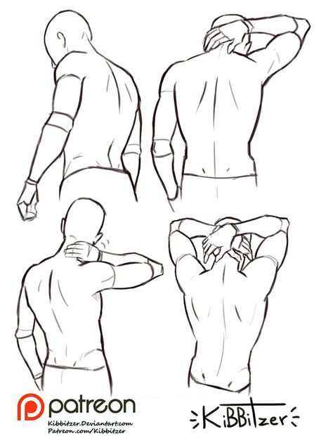 Back reference sheet -PREVIEW- Back Drawing, Anatomy Sketches, Different Poses, Drawing Faces, Body Reference Drawing, Hand Reference, Anatomy Drawing, Poses References, Digital Painting Tutorials