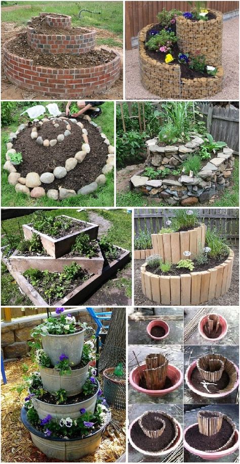 RAISED GARDEN BEDS – Permaculture Food Forest Permaculture Food Forest, Forest Diy, Spiral Garden, Garden Bed Layout, Diy Crate, نباتات منزلية, Herb Garden Design, Diy Raised Garden, Raised Garden Beds Diy