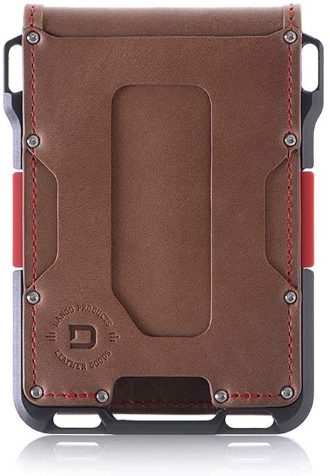 Amazon.com: Dango M1 Maverick Wallet - CNC-Machined Aluminum, RFID Blocking, Made in USA (Bifold - Rawhide/Slate Grey): Clothing Dango Wallet, Tactical Wallet, Grey Clothing, Edc Wallet, Smart Wallet, Best Wallet, Minimalist Wallet, Things To Buy, Wallet Men