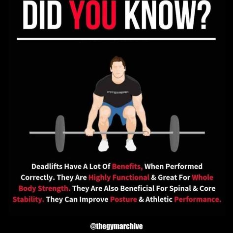 Deadlift Benefits, Strength Training Routine, Power Training, Improve Your Posture, Effective Exercises, Fitness And Health, Gym Tips, Get Ripped, Mental Energy