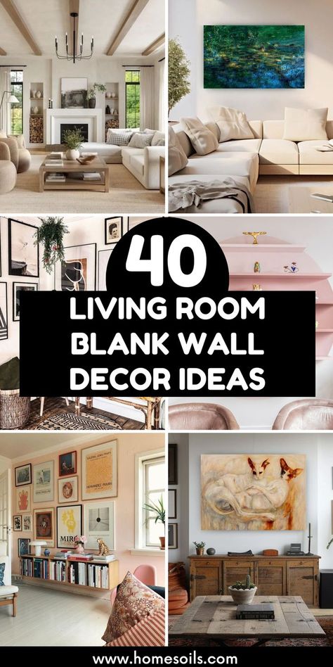 Transform empty walls with 40 living room blank wall decor ideas. From statement art to gallery displays, find creative ways to elevate your space. Turn blank walls into stylish focal points that reflect your personality. Framed Wallpaper Behind Sofa, Unique Living Room Wall Decor, Large Wall Collage Ideas Living Room, Artwork For Large Wall Space, Decorating Living Room Walls Ideas, Rectangle Wall Decor, Living Room Pictures Wall Ideas, Large Wall Living Room Ideas, Large Walls Living Room Ideas