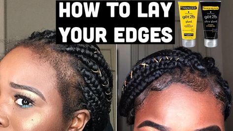 How To Lay Your Edges - Sweat Proof Edges (4c Friendly) [Video] - https://blackhairinformation.com/video-gallery/how-to-lay-your-edges-sweat-proof-edges-4c-friendly-video/ Edges 4c, How To Lay Edges, Best Edge Control, Shaved Side Hairstyles, Hairstyle Youtube, Hair Care Regimen, Edges Hair, Edge Control, 4c Natural Hair