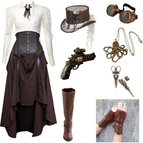 Punk Outfits Women, Punk Aesthetic Outfit, Punk Halloween Costume, Steam Punk Aesthetic, Steampunk Blouse, Steampunk Fairy, Steampunk Party, Steampunk Couture, Steampunk Dress