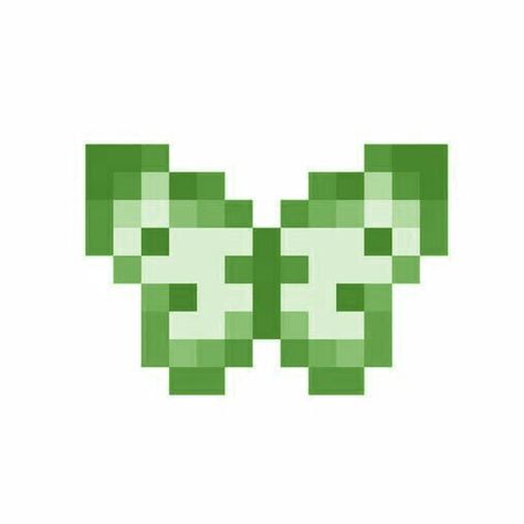 Simple Butterfly Pixel Art, Green Pixel Art Icon, Pixel Lily Pad, Lily Pad Pixel Art, Green Pixel Icons, Clover Pixel Art, Pixel Art Nature, Green Pixel Art, Butterfly Pixel Art