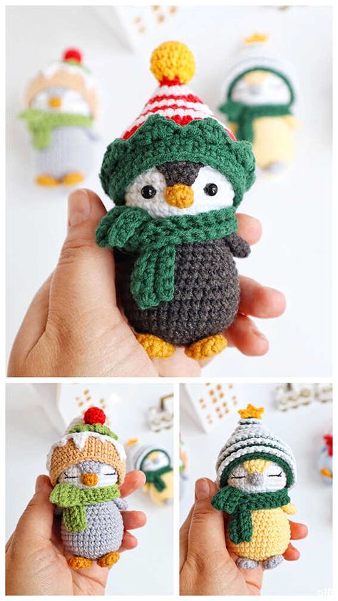 Crochet Penguin Amigurumi Free Pattern Crochet Penguin Pattern, Free Crochet Amigurumi Patterns, Penguin Amigurumi, Amigurumi Penguin, Penguin Crochet, Crochet Amigurumi Patterns, Free Crochet Amigurumi, Christmas Crochet Patterns Free, Crochet Penguin