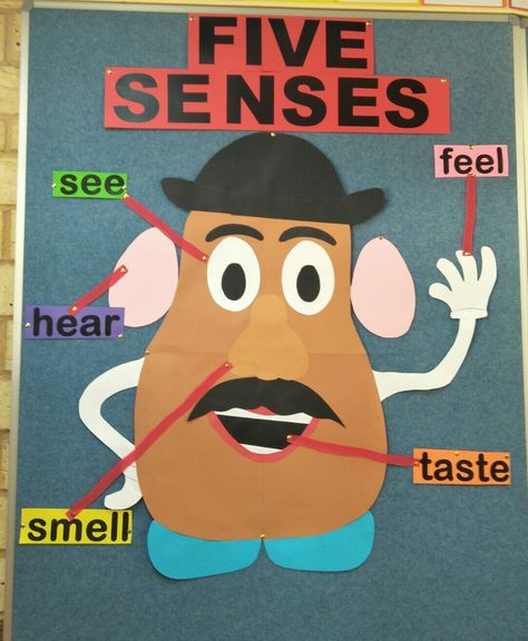 Me Potato Head 5 Senses, Mr Potato Head Craft 5 Senses, Mr Potato Head Printable Templates 5 Senses, Five Senses Art Projects, The Senses Art, Craft Activities For Ukg Students, Five Senses Projects For Kids, 5 Senses Art For Toddlers, Mr Potato Head Five Senses