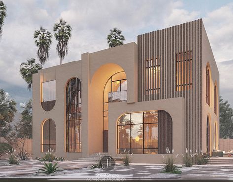 Minimalist Villa | SHARJAH -UAE on Behance Frock Design Ideas, Baby Frock Design, Moroccan Architecture, Dubai Houses, Contemporary Villa, Modern Exterior House Designs, Baby Frock, Dubai United Arab Emirates, Design Presentation