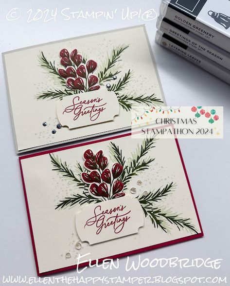 Create Christmas Cards, Stamped Christmas Cards, 2024 Ideas, Leaf Cards, Stampin Up Christmas Cards, Christmas Card Crafts, Embossed Cards, Stampin Up Christmas, Nsw Australia