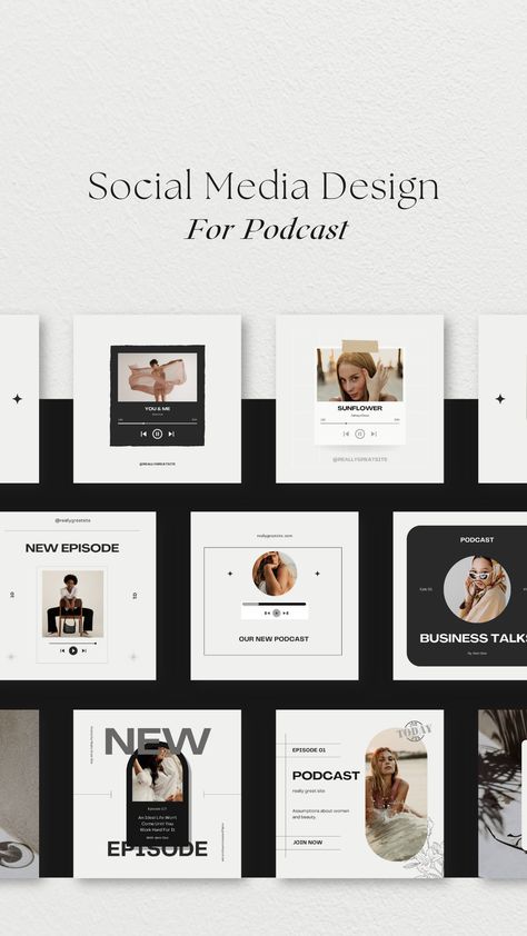 Podcast Instagram, Podcast Business, Studio Aesthetic, Guide Design, Aesthetic Social Media, Instagram Template Design, Business Instagram, Service Based Business, Social Media Designs