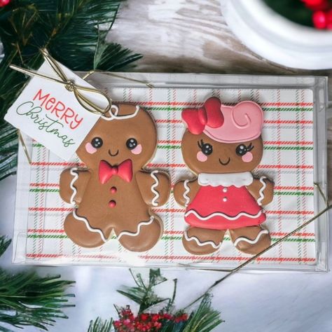 🎄✨ Gingerbread Cuties for Christmas! ✨🎄 Meet the sweetest little pair you'll ever see this holiday season! 🍪❤️ These adorable gingerbread boy and girl cookies are hand-decorated to perfection, making them the perfect addition to any festive celebration. 🎁 Packaged beautifully and ready to gift (or enjoy yourself 😉), they’ll be a hit with family, friends, or co-workers! Each cookie is carefully heat-sealed for freshness, ensuring they stay as delightful as they look. Bring a little extra ma... Gingerbread Boys And Girls Cookies, Girl Gingerbread Cookies, Gingerbread Girl Cookie, Gingerbread Boy And Girl, Kids Cookies, Gingerbread Cookies Decorated, Parade Ideas, Gingerbread Lady, Enjoy Yourself