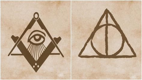 JK Rowling reveals the heartbreaking inspiration for the Deathly Hallows symbol in Harry Potter | The Independent Hufflepuff Tattoo, Harry Potter Parties Food, Harry Potter Symbols, Deathly Hallows Symbol, Harry Potter Quizzes, Harry Potter Printables, Harry Potter Bedroom, Harry Potter Background, Rowling Harry Potter