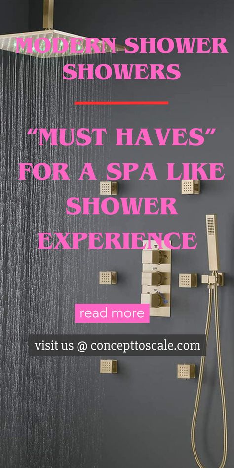 Step into a world of luxurious showering with our Thermostatic Shower Controls! 🌊 Explore modern shower systems that offer an amazing array of showerheads, handhelds, shower jets, and rainheads. Transform your daily bathroom rituals into a spa-like experience. Dive into the ultimate relaxation. Save for Later! 📌 Shower Faucet Ideas, Spa Shower Ideas, Shower Jets, Rain Head, Shower Controls, Digital Showers, Spa Shower, Steam Shower, Modern Shower