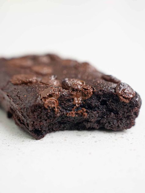 Single Serve Brownie - Catherine Zhang Single Serving Brownie Recipe, Catherine Zhang, Single Serve Brownie, Date Brownies, Batch Baking, Homemade Brownie, Vegan Egg Substitute, Small Batch Baking, Brownie Desserts