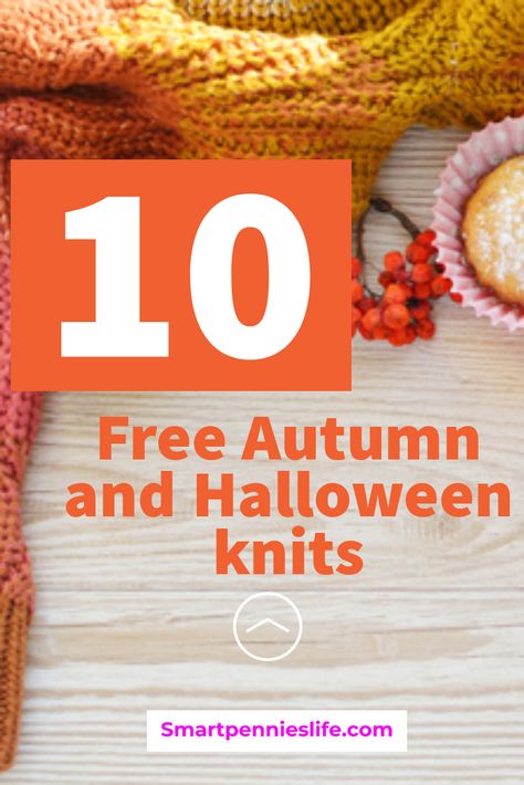 If you are looking for some FREE autumn or fall knitting patterns check out this post includes pumpkins, knitted blanket patterns, wreaths, and more #autumn #knitting #pattern Free Autumn Knitting Patterns, Knitted Autumn Decorations, Autumn Knitting Patterns Free, Autumn Knitting Patterns, Fall Knitting Projects, Pumpkins Knitted, Halloween Knitting Patterns Free, Knitted Blanket Patterns, Halloween Knitting Patterns