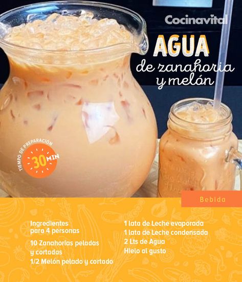 Mexican Drink Recipes, Fruit Drinks Recipes, Agua Fresca Recipe, Tea Drink Recipes, Mexican Drinks, Mexican Dessert Recipes, Drink Recipes Nonalcoholic, Refreshing Drinks Recipes, Fresh Drinks