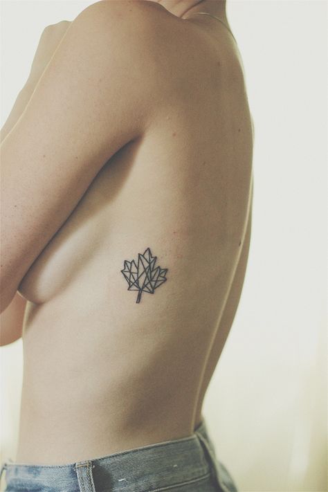 Placements Canadian Tattoo For Women, Canada Tattoo Ideas, Geometric Nature Tattoo, Maple Tattoo, Tattoo Leaves, Maple Leaf Tattoos, Canadian Tattoo, Canada Tattoo, Maching Tattoos