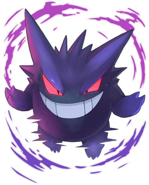 Dark Pokémon, Pokemon Painting, Gengar Pokemon, Ghost Pokemon, Desain Pantry, Cool Pokemon Wallpapers, Ghost Type, Pokemon Tattoo, Brand Ideas