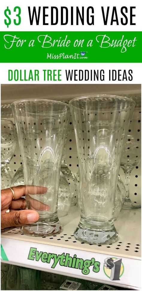 Budget Centerpieces, Cheap Wedding Table Centerpieces, Dollar Tree Vases, Dollar Tree Wedding, Wedding Ideas On A Budget, Boda Diy, Wedding On A Budget, Wedding Decorations On A Budget, Centerpiece Wedding