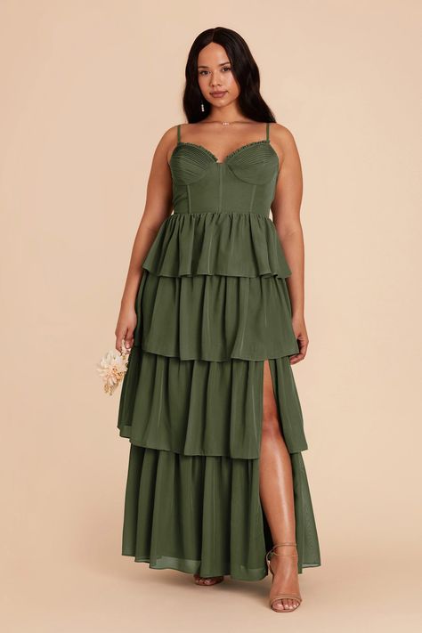 Light Green Bridesmaid Dresses, Green Chiffon Bridesmaid Dress, Olive Bridesmaid Dresses, Olive Green Bridesmaid Dresses, Bridesmaid Dress Chiffon, Sage Bridesmaid Dresses, Ruffle Tiered Dress, Sage Green Bridesmaid Dress, Floral Bridesmaid Dresses