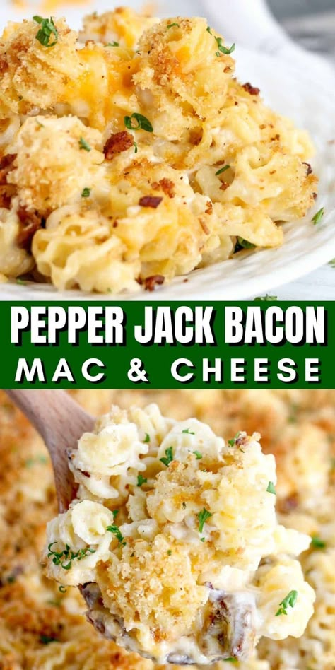 Bacon Pepper Jack Mac And Cheese, Easy Cheesy Recipes, Cheesy Recipes Easy, Affordable Meals, Comfort Dinner, Bacon Mac And Cheese, Cheesy Recipes, Easy Cheesy, Mac N Cheese Recipe