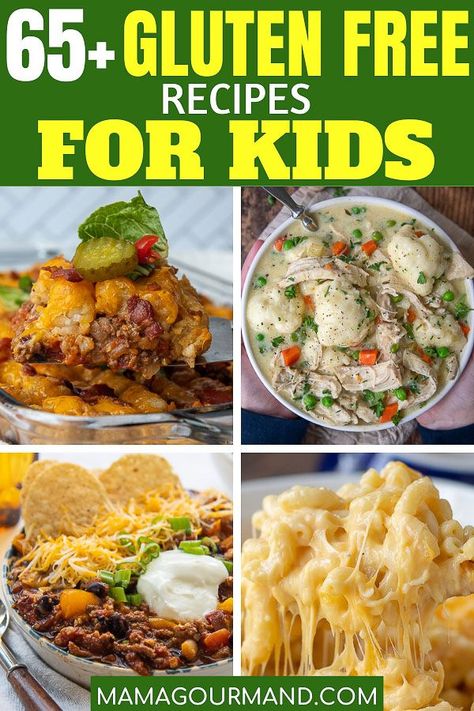 Gluten Free Family Meals, Gluten Free Meals, Gluten Free Recipes For Kids, Gluten Free Dinner Easy, Gluten Free Meal Plan, Gluten Free Kids, Recipes For Kids, Best Gluten Free Recipes, Homemade Gluten Free