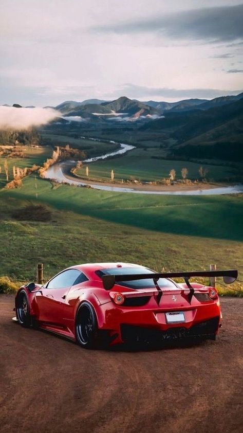 The ferrari 458 is a work of art and aerodynamic efficiency, featuring a 4.5L naturally aspirated V8 engine that produces a stunning 562 hp at 9,000 RPM. The engine outputs 125 hp per liter, which is a record for the highest amount of power per naturally aspirated piston. #Ferrari #sportscar #ferraricar #popularcar #racingcar #luxurycar #worldfastercar #famouscar #ferrari #f #lamborghini #cars #porsche #bmw #supercars #car #ferrarif #supercar Ferrari Italia, Cars Porsche, Tundra Trd, Sports Car Wallpaper, Ferrari 458 Italia, Lamborghini Cars, Ferrari Car, Ferrari 458, Italian Cars