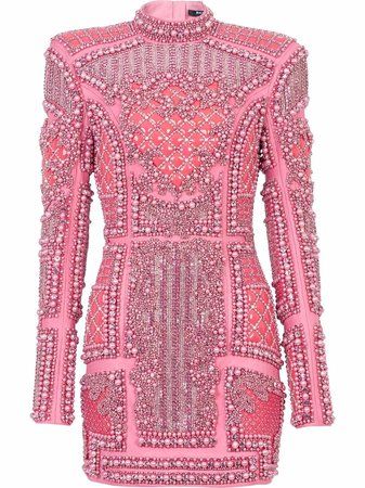 Hot Pink Mini Dress, Balmain Dress, Pink Sequin Dress, Mini Dress Hot, Party Mini Dress, Pink Mini Dress, Sequin Party, Glamorous Party, Couture Outfits