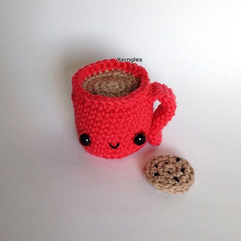 Crochet Tiny Teacup Amigurumi PDF Pattern Coffee Cup - Etsy Canada Tiny Amigurumi, Crochet Tiny, Crochet Applique Patterns Free, 4 Ply Yarn, Snowmen Patterns, Yarn Sizes, Crochet Bear, Crochet Stuff, Crochet Applique