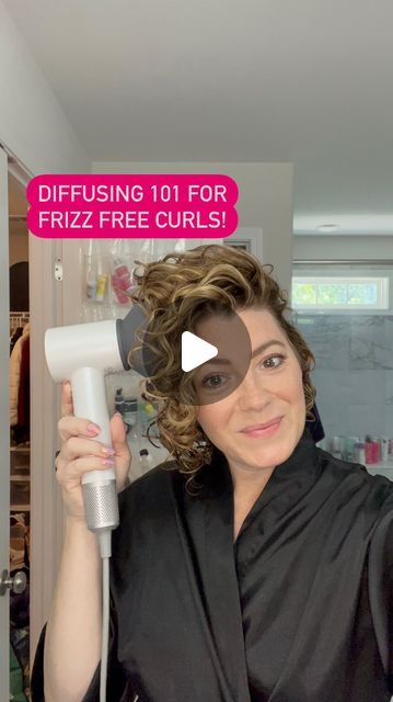 Brittany on Instagram: "Diffuse with me from start to finish! I’m using the @laifen_tech swift special, a random pick, and around my shoulders is @thewrapperoo   Questions? Find me in the comments! . . . #curlyhair #diffusingcurls #laifen" How To Diffuse Short Wavy Hair, Diffusing Short Curly Hair, How To Use A Hair Diffuser, Diffuser Curls, Curly Hair Diffuser, Curly Tips, Shoulder Length Curly Hair, Braiding Your Own Hair, Hair Diffuser