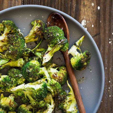 Aioli-Glazed Charred Broccoli Recipe Glazed Broccoli, Recipes For Broccoli, Rice Main Dishes, Broccoli Lemon, Charred Broccoli, Ginger Miso, Broccoli Dishes, Stuffed Vegetables, Fried Broccoli