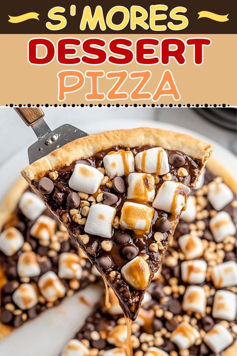 Smores Dessert Pizza, S’mores Pizza, Desert Pizza Recipes, Smores Pizza Recipe, Dessert Pizza Recipe Easy, Dessert Pizza Recipe, Dessert Pizzas, Nutella Pizza, Dessert Pizza Recipes