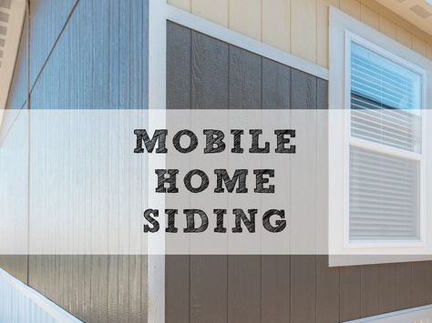 Increasing the "curb" appeal, improving the return on investment and protection from the elements are just some of the benefits of mobile home siding. Mobile Home Siding Ideas, Mobile Home Skirting Ideas, Mobile Home Siding, Mobile Home Addition, Diy Mobile Home Remodel, Mobile Home Redo, Mobile Home Skirting, Home Siding, Decorating Business