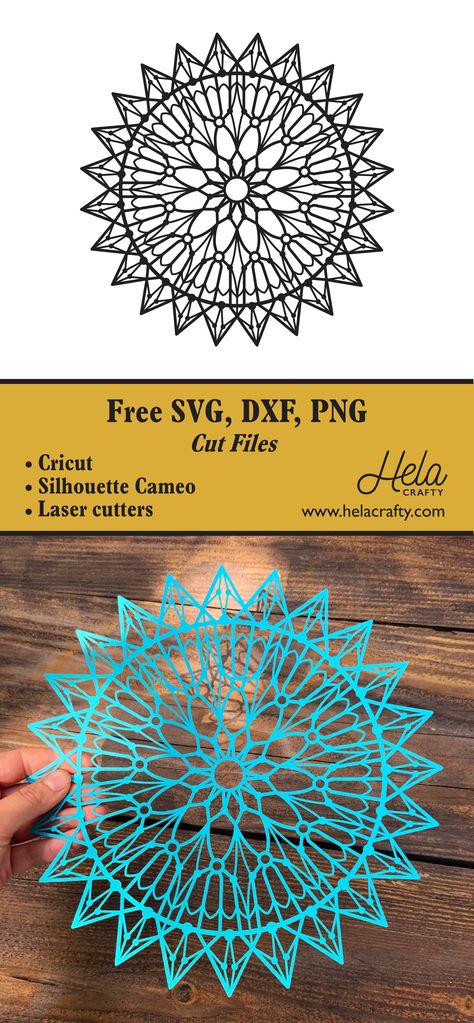 Svg Mandala Free, Free Shadow Box Svg Files, Free 3d Svg, Cardstock Ideas, Shadow Box Svg Files, Svg Projects, Laser Cut Projects, Floral Quotes, Laser Cut Stencils