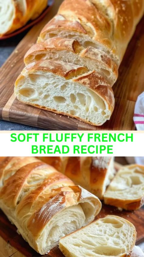 Best Soft Fluffy French Bread Recipe Fluffy French Bread Recipe, Bread French, Homemade French Bread, Baking Breads, Simple Family Meals, French Bread Recipe, Homemade Bread Recipes Easy, Sandwich Bread Recipes, Making Bread