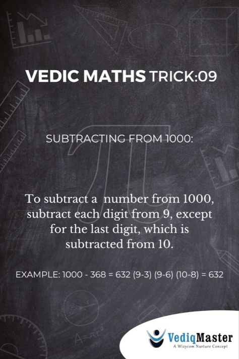 subrtaction tricks, vedicmath tricks, mathtricks,easy subtraction tricks Math Tricks High School, Subtraction Tricks, Aptitude Tricks, Maths Tips, Vedic Maths, Maths Tricks, Bath Garden, Class 12 Maths, Cool Math Tricks