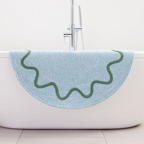 Bath Mats Bathroom Ideas, Round Bath Mats, Cute Bath Mats, West Elm Kids, Bathroom Solutions, Email Branding, Best Bath, Furniture Trends, Outdoor Dining Furniture