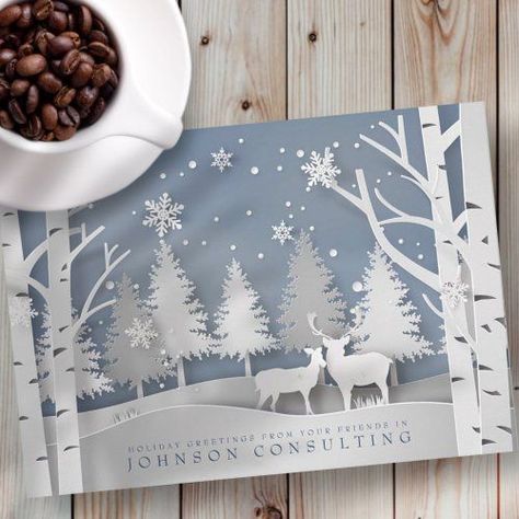 $2.54 | Modern Snowflakes | Holiday Greetings #merry christmas, seasons greetings, business appreciation holiday, corporate, business, client, happy holiday, employee, christmas, modern Deer Christmas Cards, Winter Wonderland Card, Cat 2023, Christmas Cards 2023, Card Night, Christmas Season Greetings, Stamped Christmas Cards, Card Magic, Business Holiday Cards