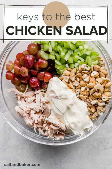 Best Chicken Salad Sandwich, Baby Fingerfood, Fingerfood Recipes, The Best Chicken Salad, Salted Cashews, Best Chicken Salad, Best Chicken Salad Recipe, Salad Sandwich Recipe, Chicken Salad Sandwich Recipe