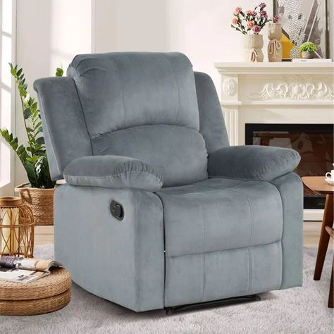 Brevik 35" Wide Contemporary Breathable Skin Friendly Fabric Soft Padded Manual Recliner Chair Wayfair Chairs, Oversized Recliner, Hairstyles Quick, Manual Recliner Chair, Apartment Needs, Apartment Checklist, Cozy Spot, Gravity Chair, Comfortable Place