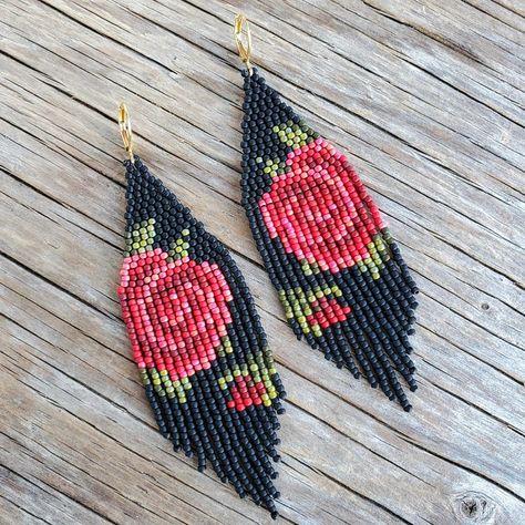 Seed Bead Earring, Bead Earring, Seed Bead Pattern, Earring Kit, Multicolor Earrings, Brick Stitch Earrings, Brick Stitch Pattern, Bead Weaving Patterns, Beaded Earrings Patterns