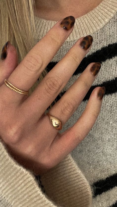 Tortoise shell nails Tortoise Shell And Red Nails, Tortoise Shell Aesthetic, Red Tortoise Shell Nails, Tortoiseshell Nails, Tortoise Nails, Tortoise Shell Nails, Tortoise Shell Print, Shell Nails, Tortoise Print