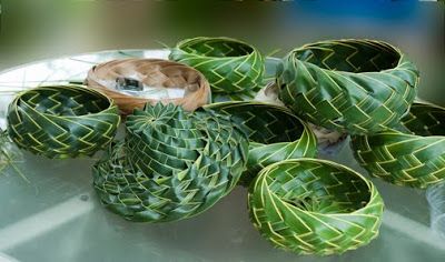 Thanks to Jerry, Maile and Carla - the Weavers -  watch their video on Weaving  The Coconut Palm Leaf Baskets will be on sale at Sweet Home... Weaving Baskets, Palm Leaf Baskets, Palm Leaf Art, Palm Frond Art, Flax Weaving, Storing Vegetables, Coconut Leaves, Wall Hanging Basket, Leaf Crafts